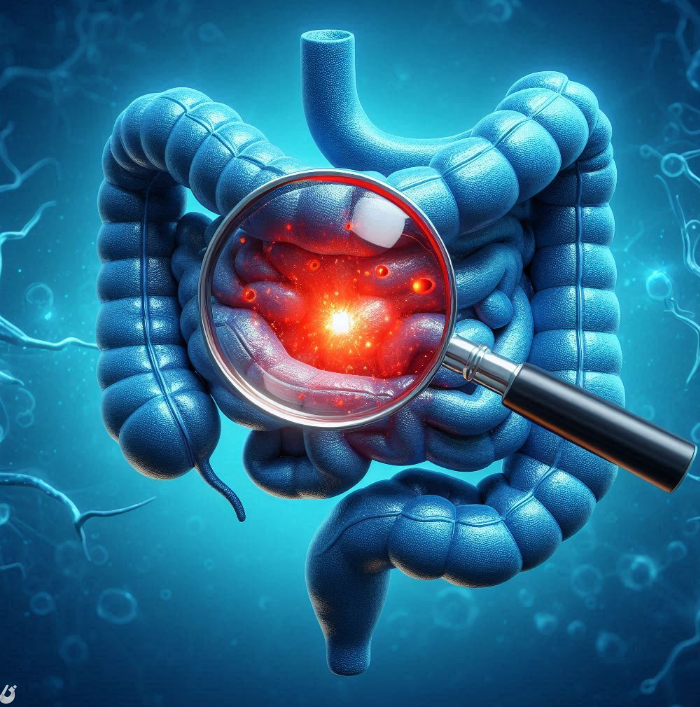 jelita i lupa przez którą widać w jelitach stan zapalny